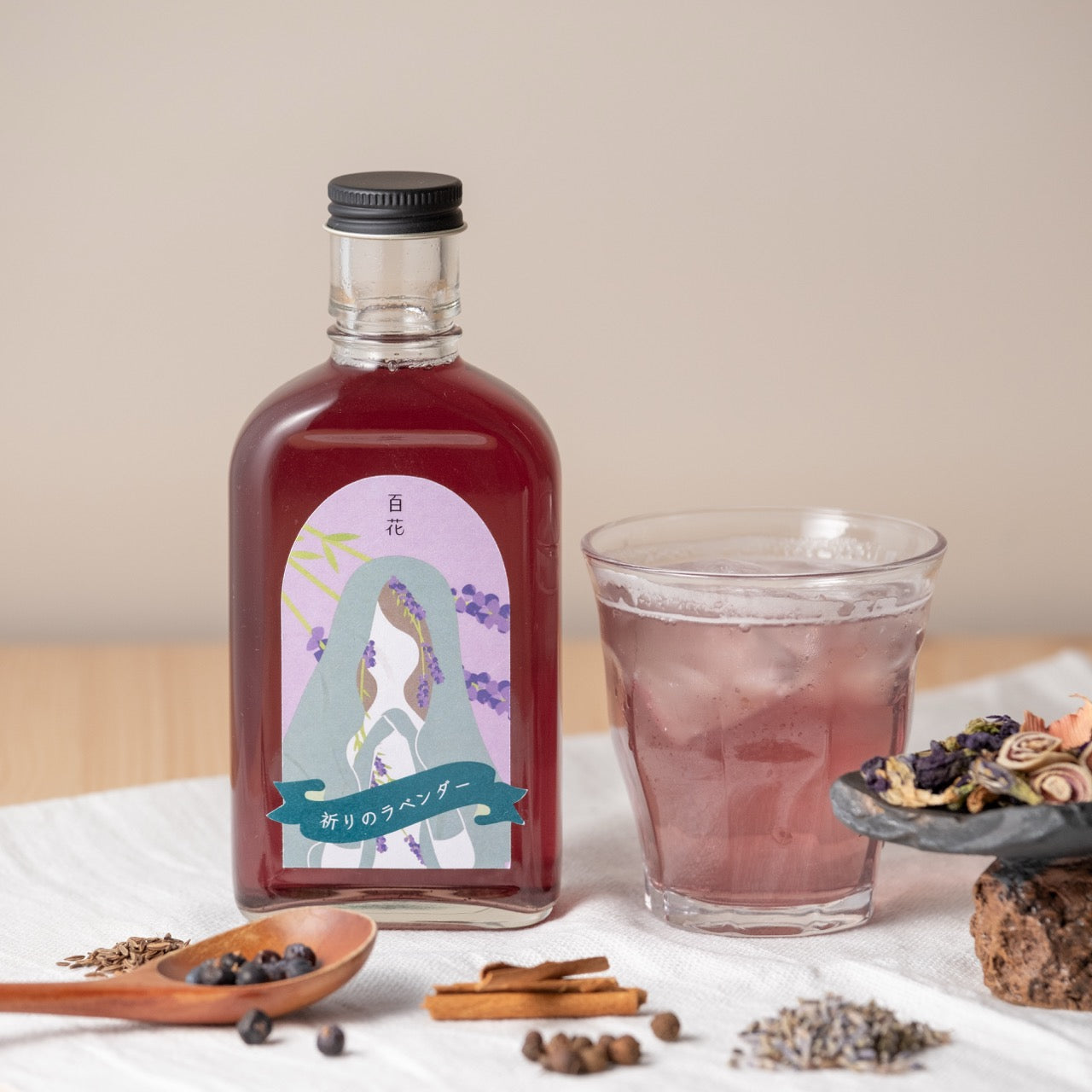 【空想シロップ】百ノ花 祈りのラベンダー 200ml