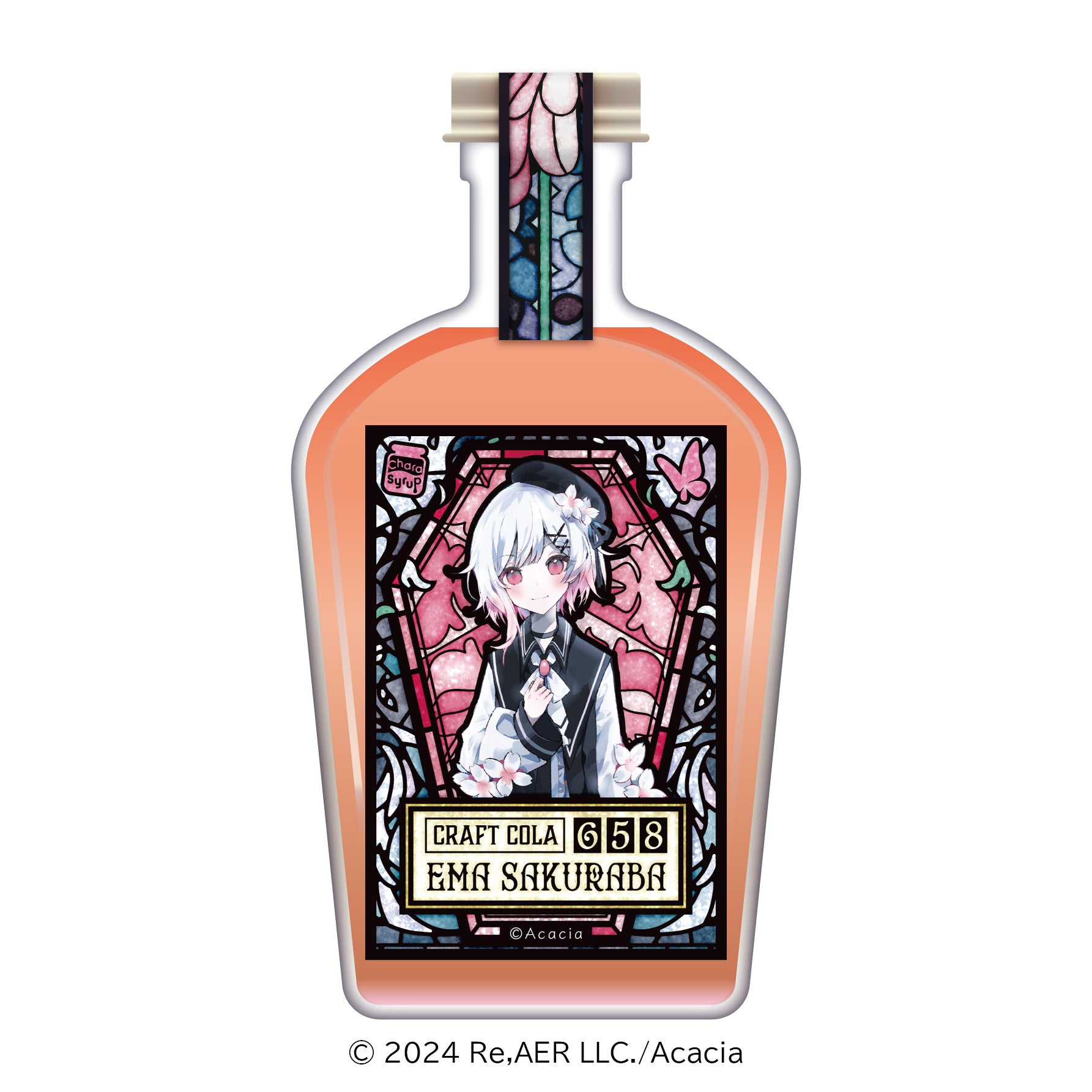 魔法少女ノ魔女裁判 江ノ島カフェコラボ 桜羽エマ コンプセット 魔法少女ノ魔女裁判」アクリルスタンド（桜羽エマ）｜アニメバコ【心
