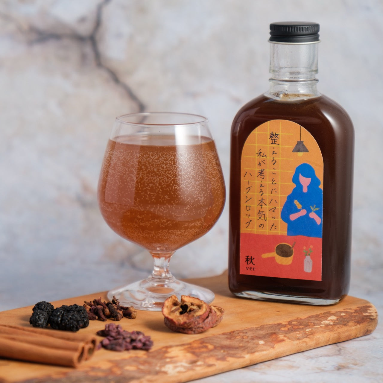 【空想シロップ】整えることにハマった私が考える本気のハーブシロップ　整いの四季ブレンド4本セット 200ml