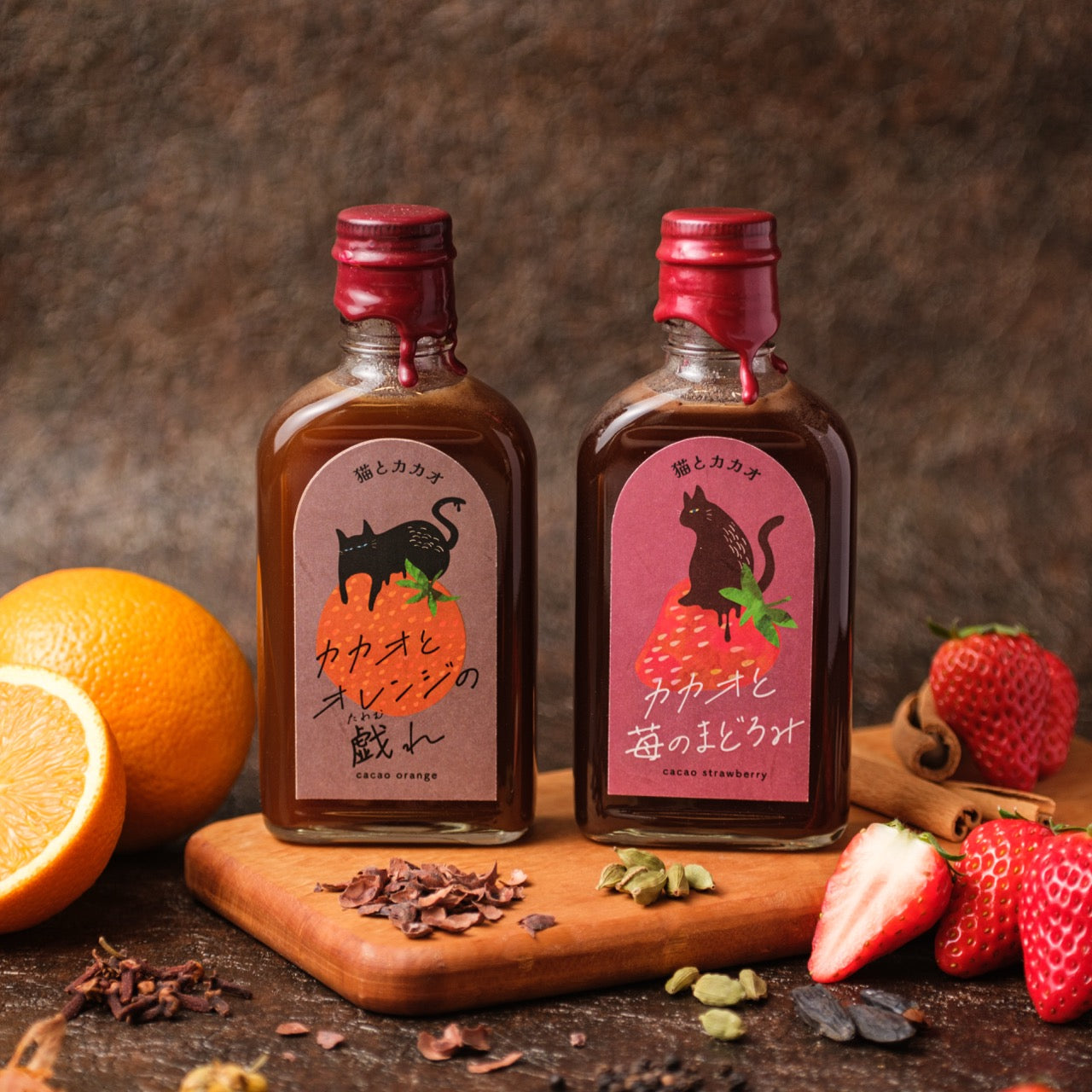 [Fantasy Syrup] Cat and Cacao "Late Night Fruit Set"
