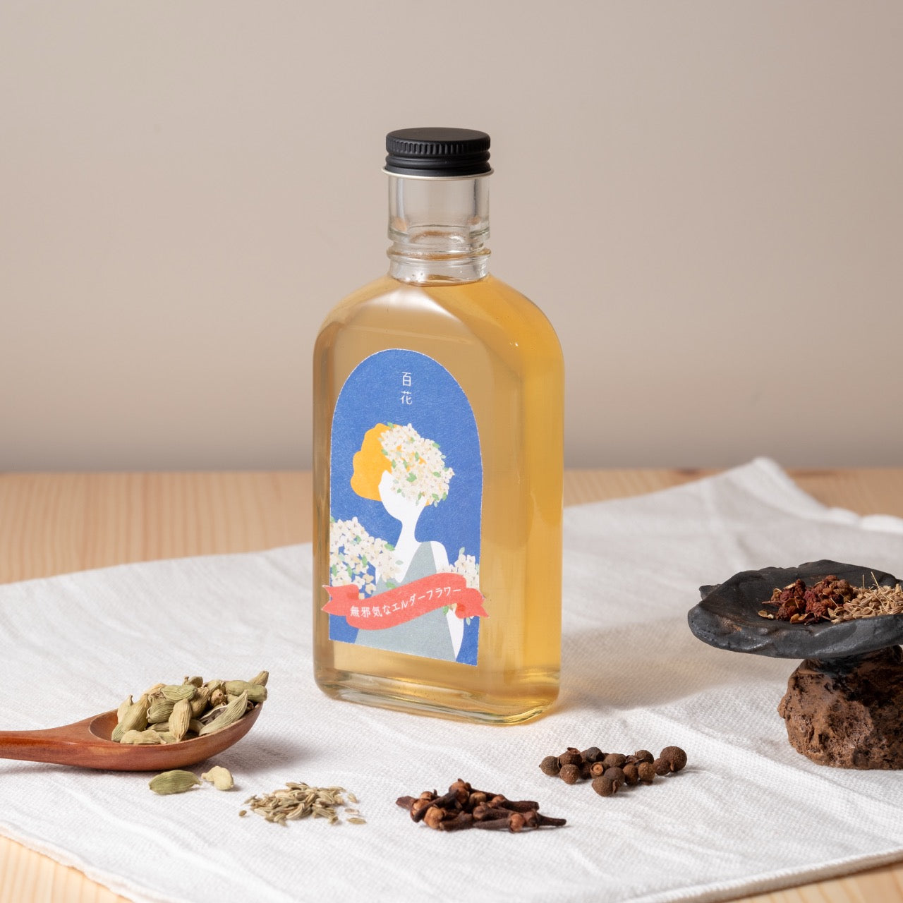 【空想シロップ】百ノ花 無邪気なエルダーフラワー 200ml