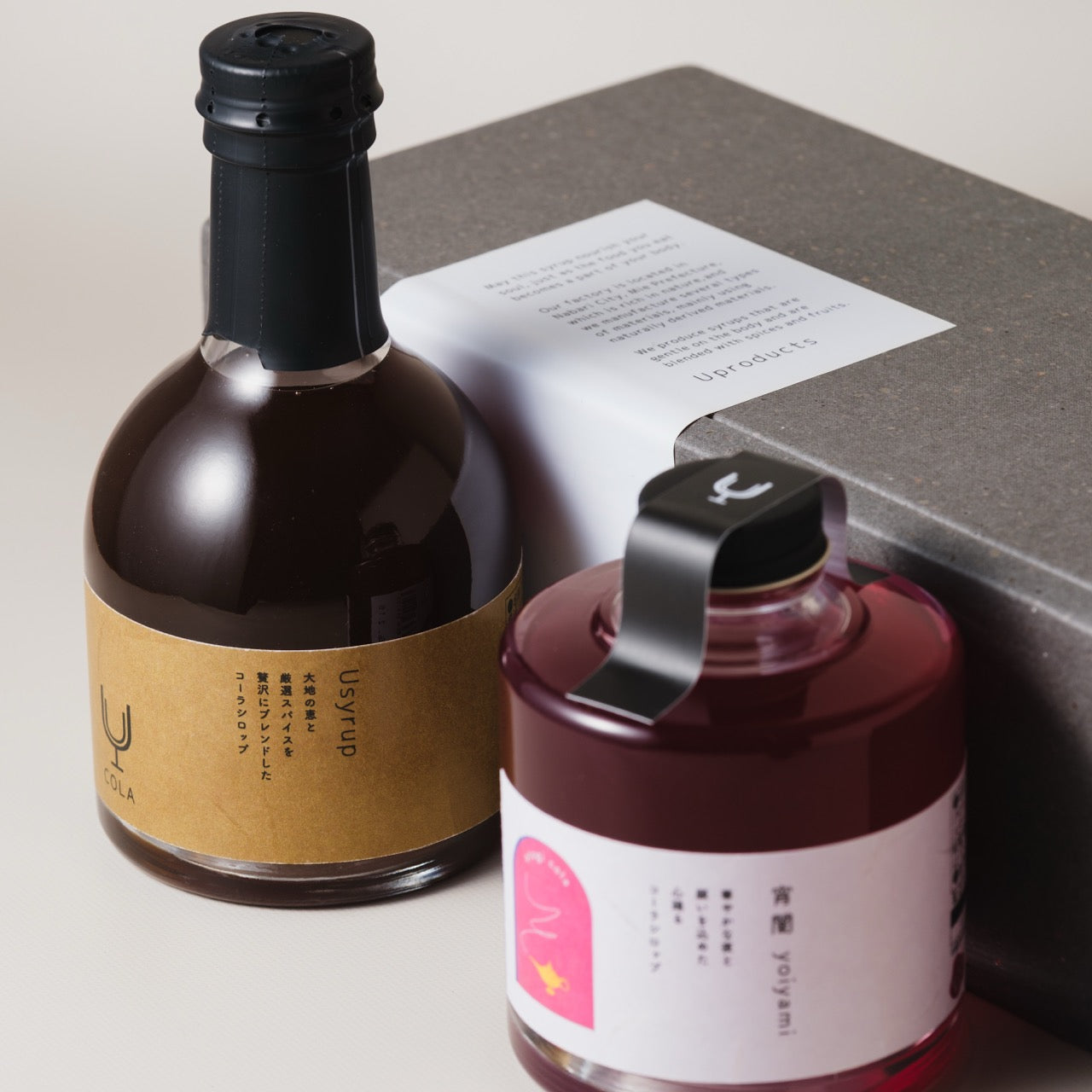【eギフト専用】「ギフトボックス」Uシロップ・otogi cola 各1本セット【選べるギフト】